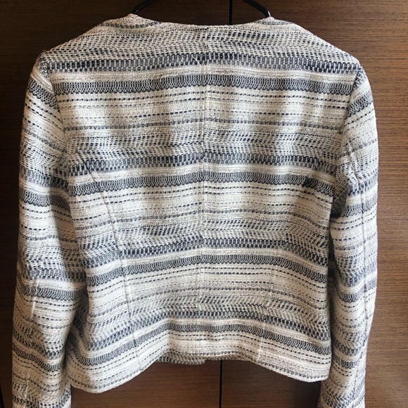 Loft Black/White Blazer Size Small - Picture 4 of 5
